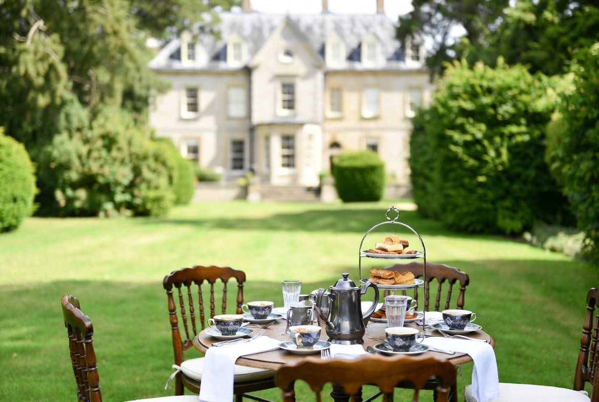 Doggie high tea on the grounds